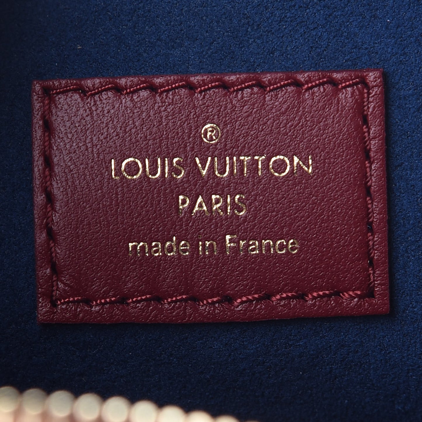 Lambskin Embossed Monogram Coussin PM Wine