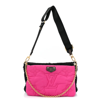 Louis Vuitton Econyl Monogram Pillow Maxi Multi Pochette Accessories Black Fuchsia 1 of 9