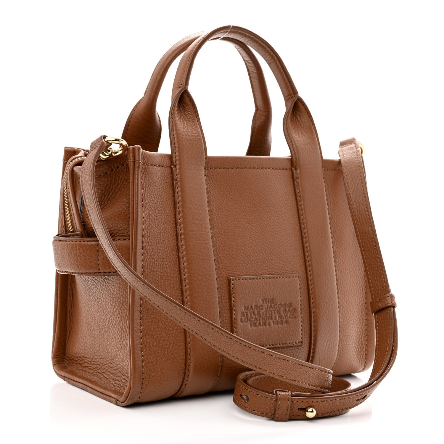 Marc Jacobs Grained Calfskin Small The Tote Bag Argan Oil 3 of 12
