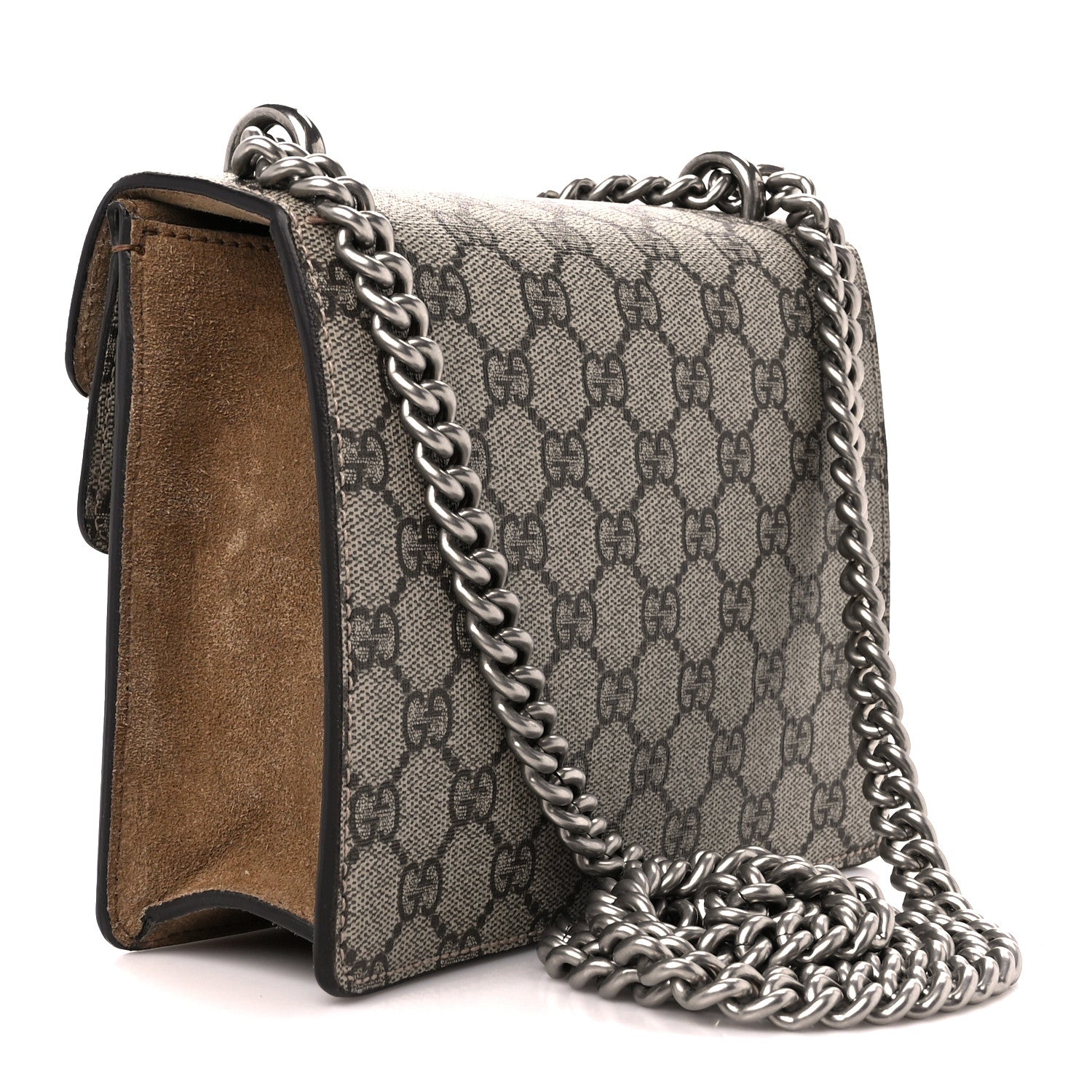 Gucci GG Supreme Monogram Mini Dionysus Shoulder Bag Taupe 3 of 11