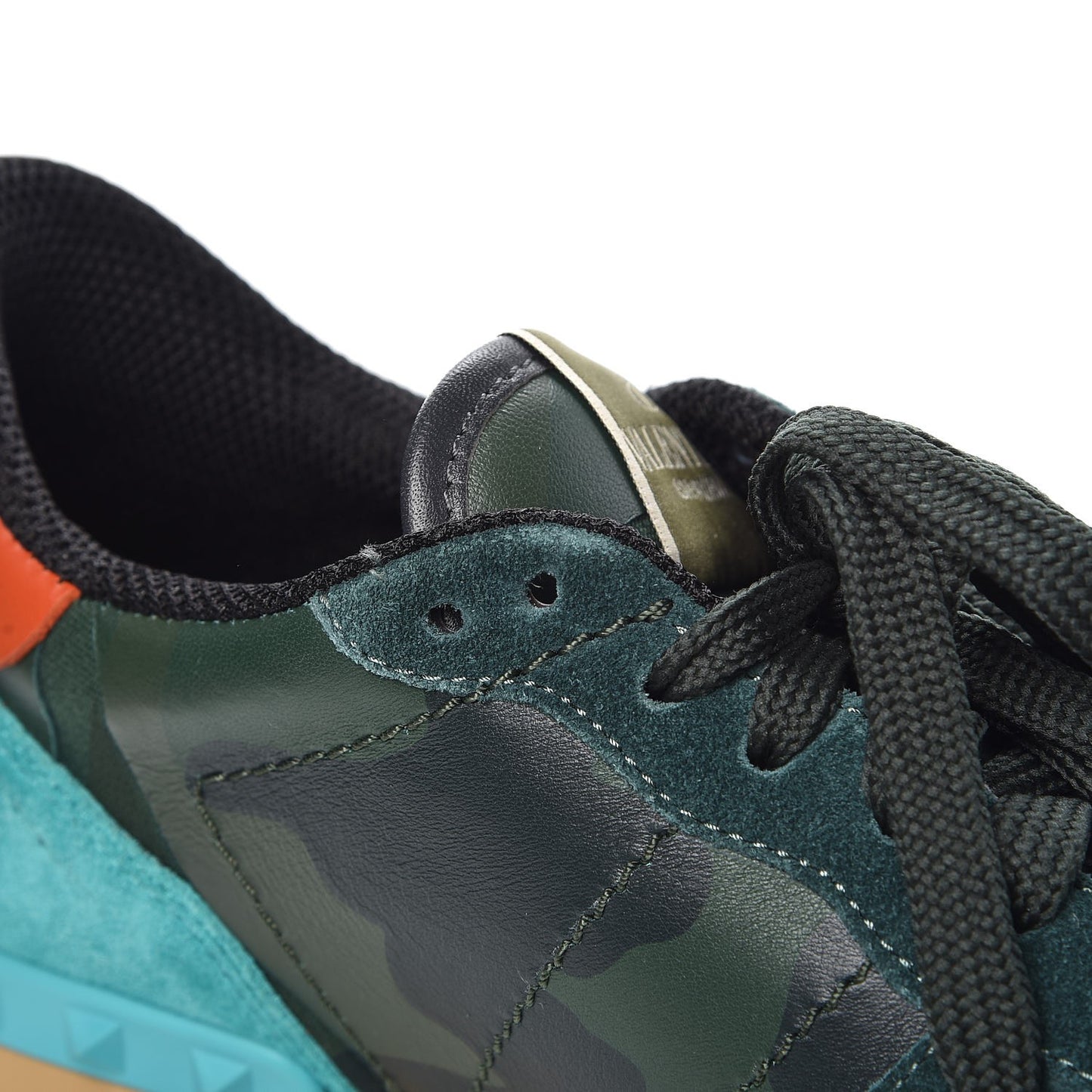 Nappa Suede Camouflage Rockrunner Sneakers 41.5 Multicolor