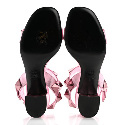 Valentino Garavani Metallic Nappa Roman Stud 60mm Sandals 35.5 Giacinto 5 of 8