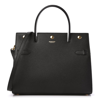 Burberry Grainy Calfskin Small Title Bag Black 1 of 10