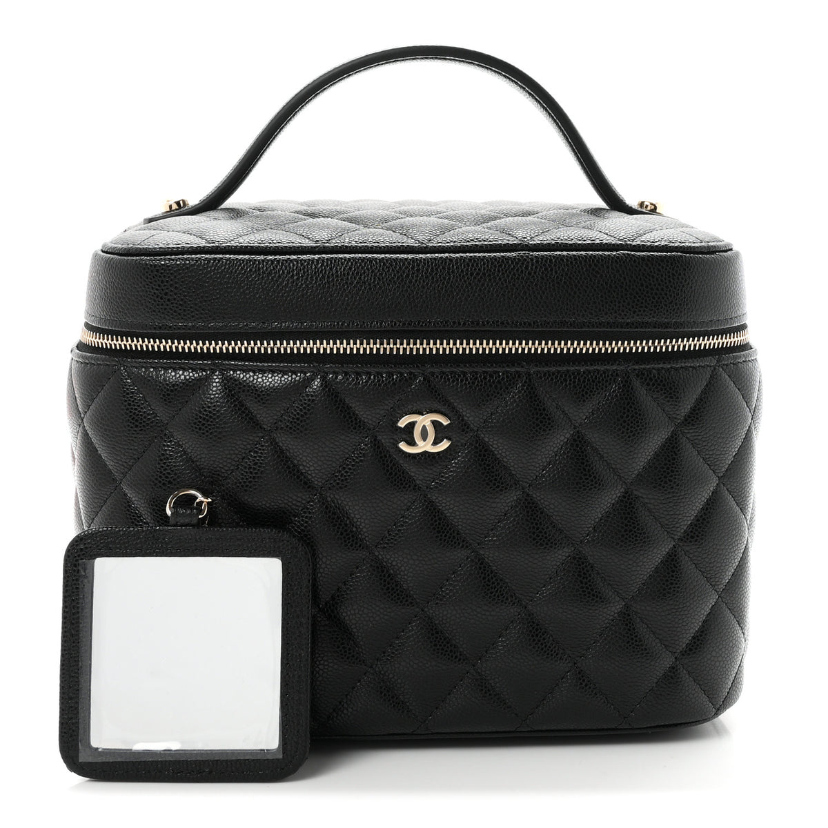 Chanel Caviar Quilted Large Vanity Pouch Black 3 of 9