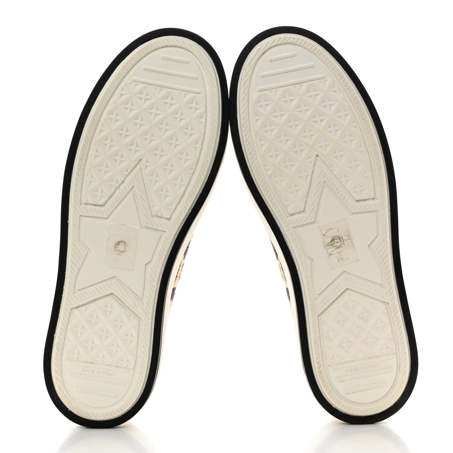 Christian Dior Canvas Leopard Embroidered Womens Walk N Dior Low Top Sneakers 38 Beige 5 of 8