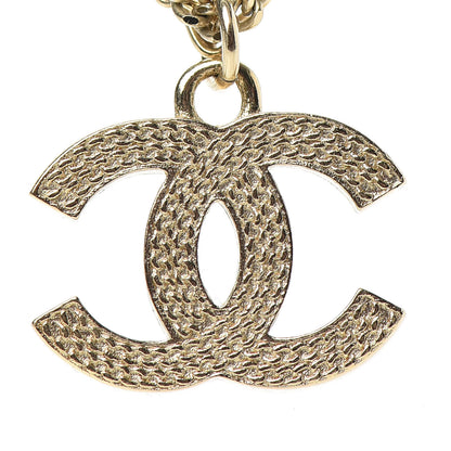 Chanel Double Chain CC Necklace Gold 4 of 5