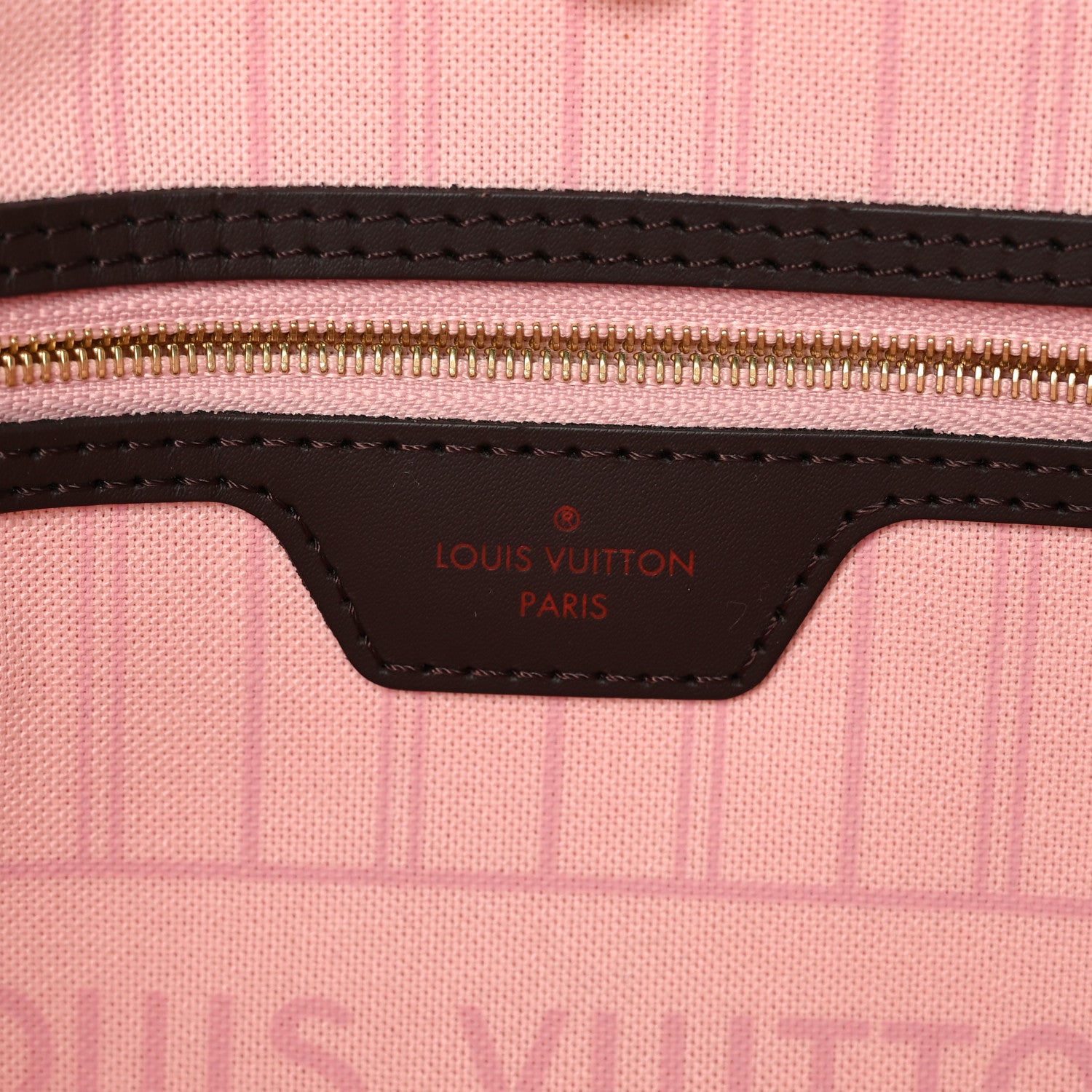 Louis Vuitton Damier Ebene Neo Neverfull MM Rose Ballerine 7 of 9
