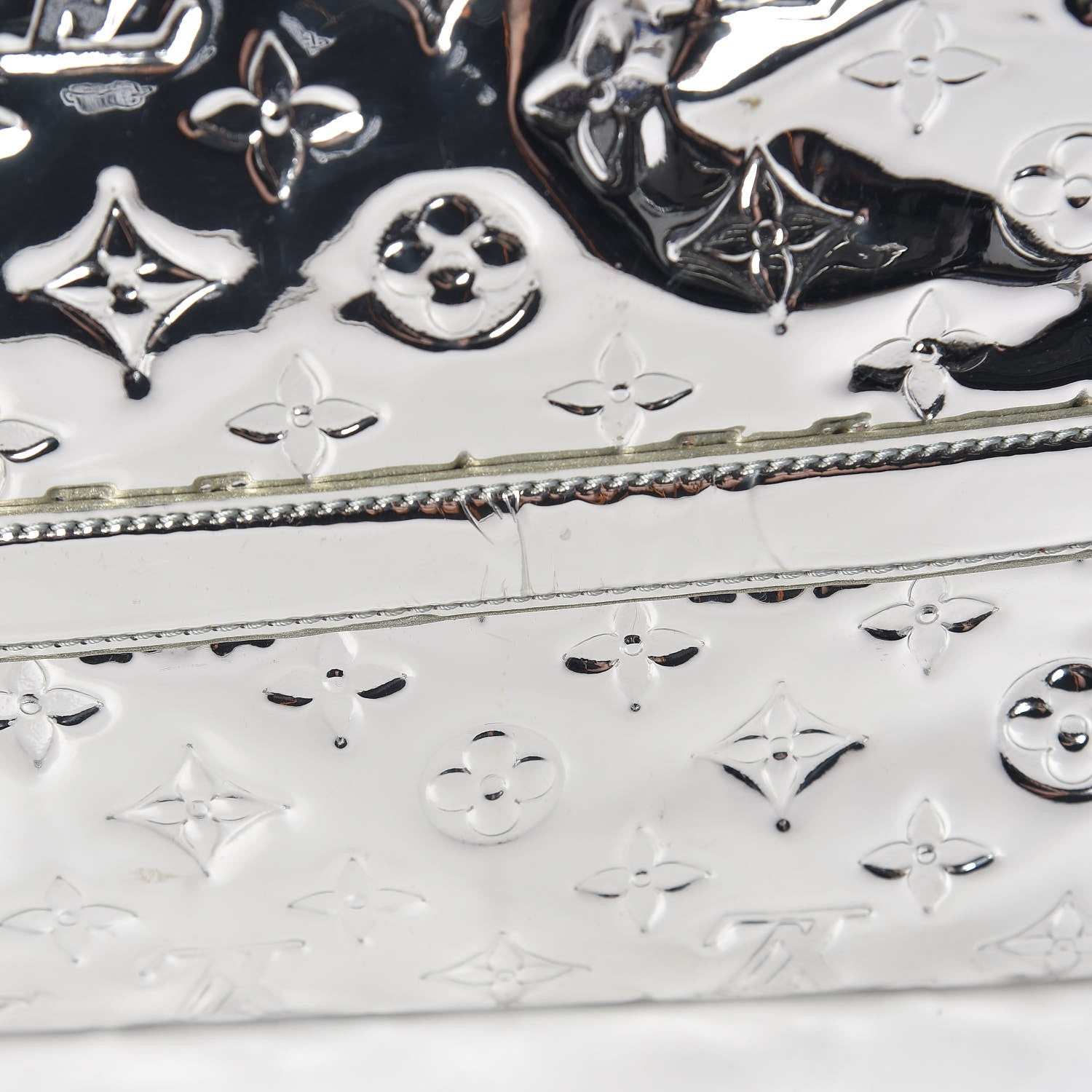 Louis Vuitton Monogram Miroir Speedy 35 Silver 14 of 16