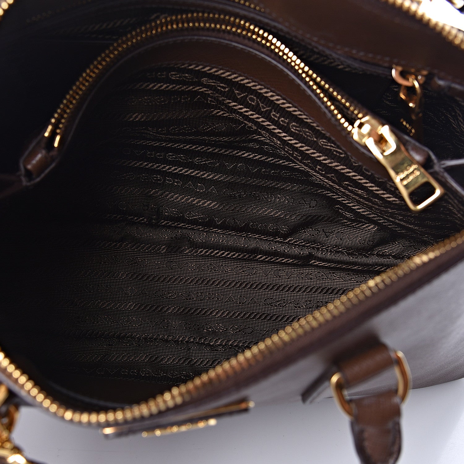 Prada Saffiano Lux Medium Promenade Tote Cacao 6 of 10