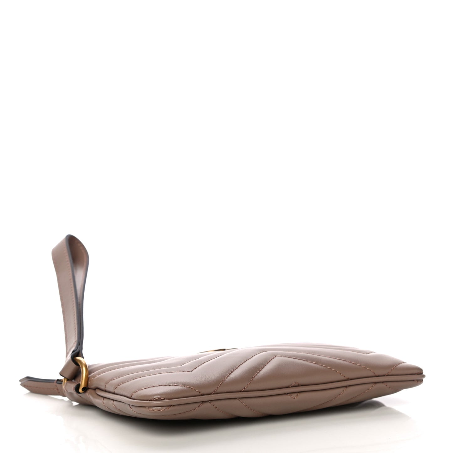 Calfskin Matelasse GG Marmont Wrist Wallet Porcelain Rose