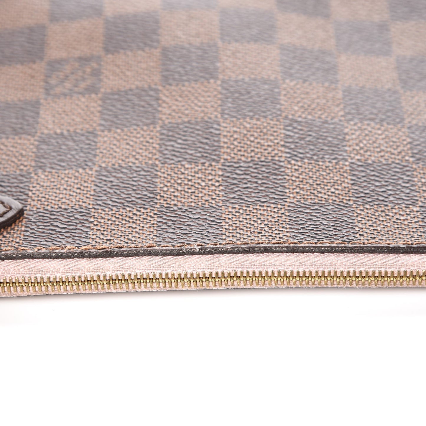 Damier Ebene Neverfull MM GM Pochette Rose Ballerine
