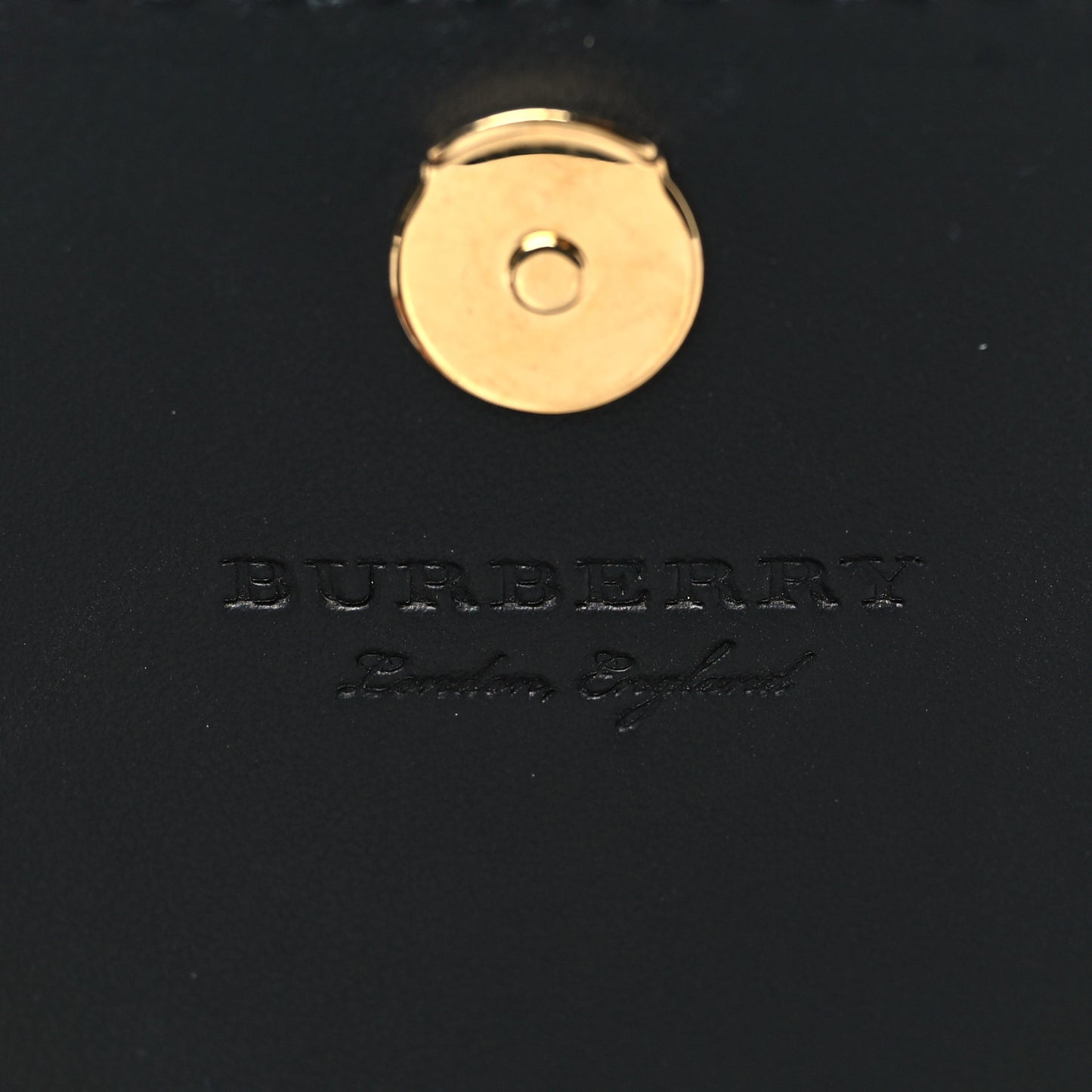 Derby Calfskin House Check Wallet On Chain Black