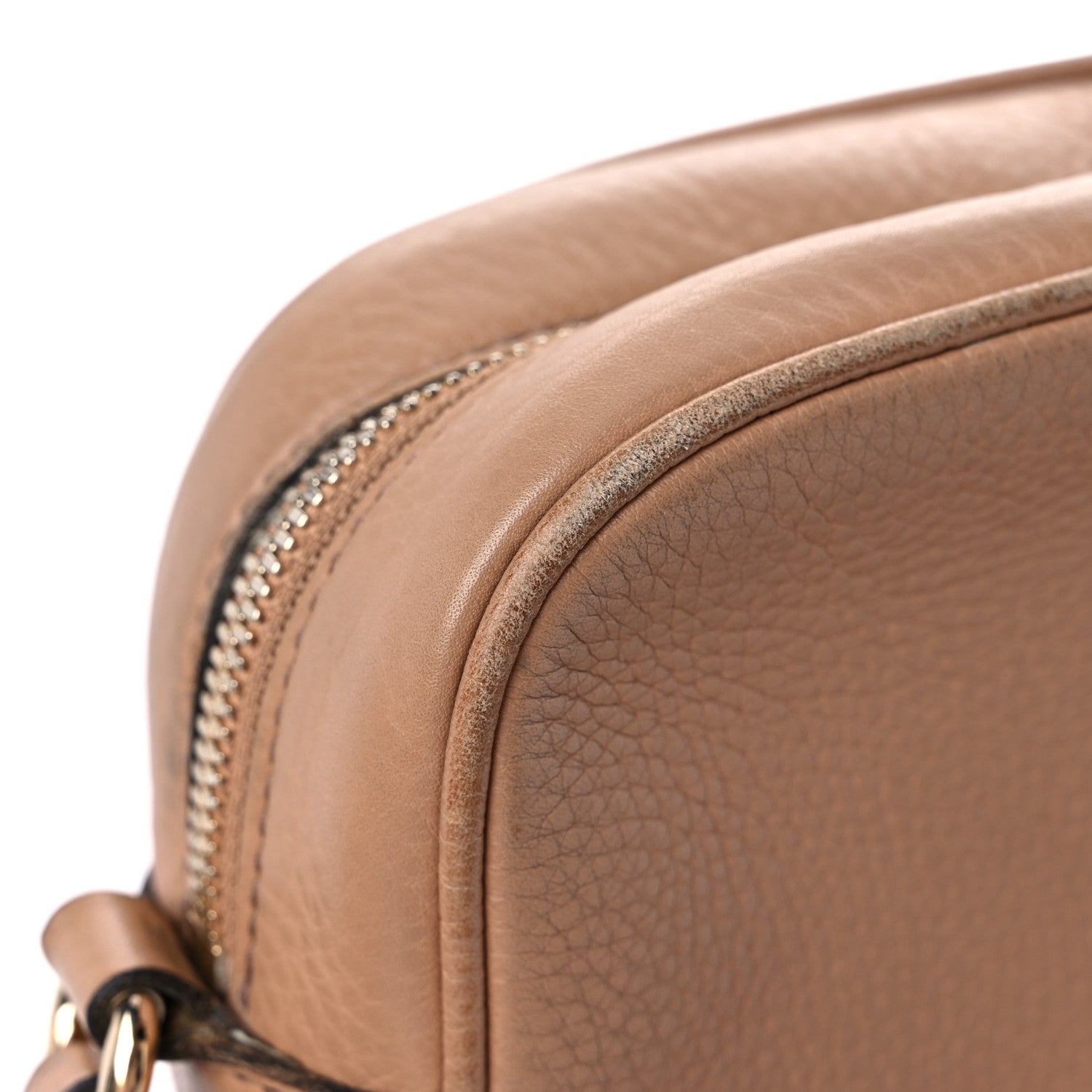 Gucci Pebbled Calfskin Small Soho Disco Bag Camelia 18 of 27