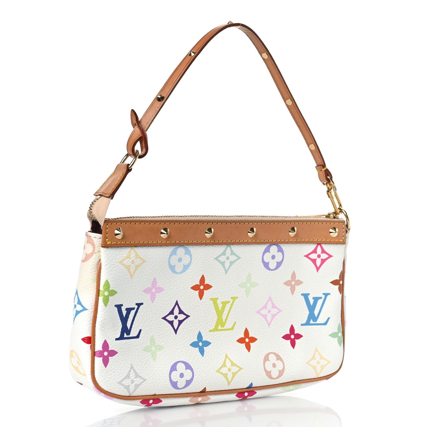 Monogram Multicolor Pochette Accessories White