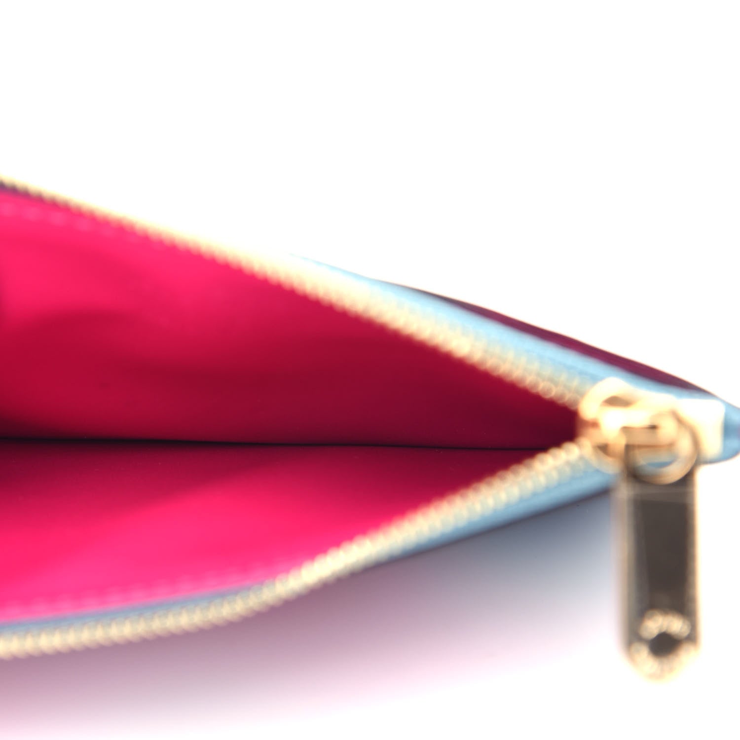 Louis Vuitton Metallic Vernis Degrade Key Pouch Blue Pink 5 of 8