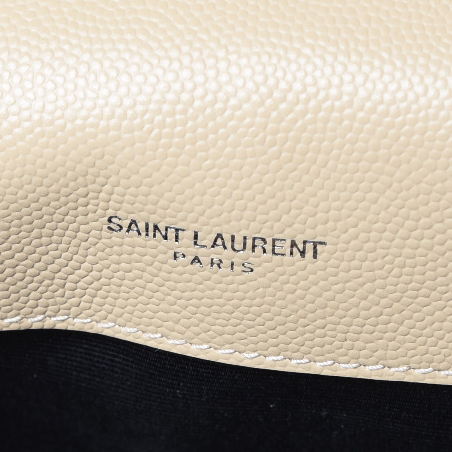 Saint Laurent Grain De Poudre Textured Mixed Matelasse Medium Triquilt Monogram Satchel Nude Powder 10 of 10