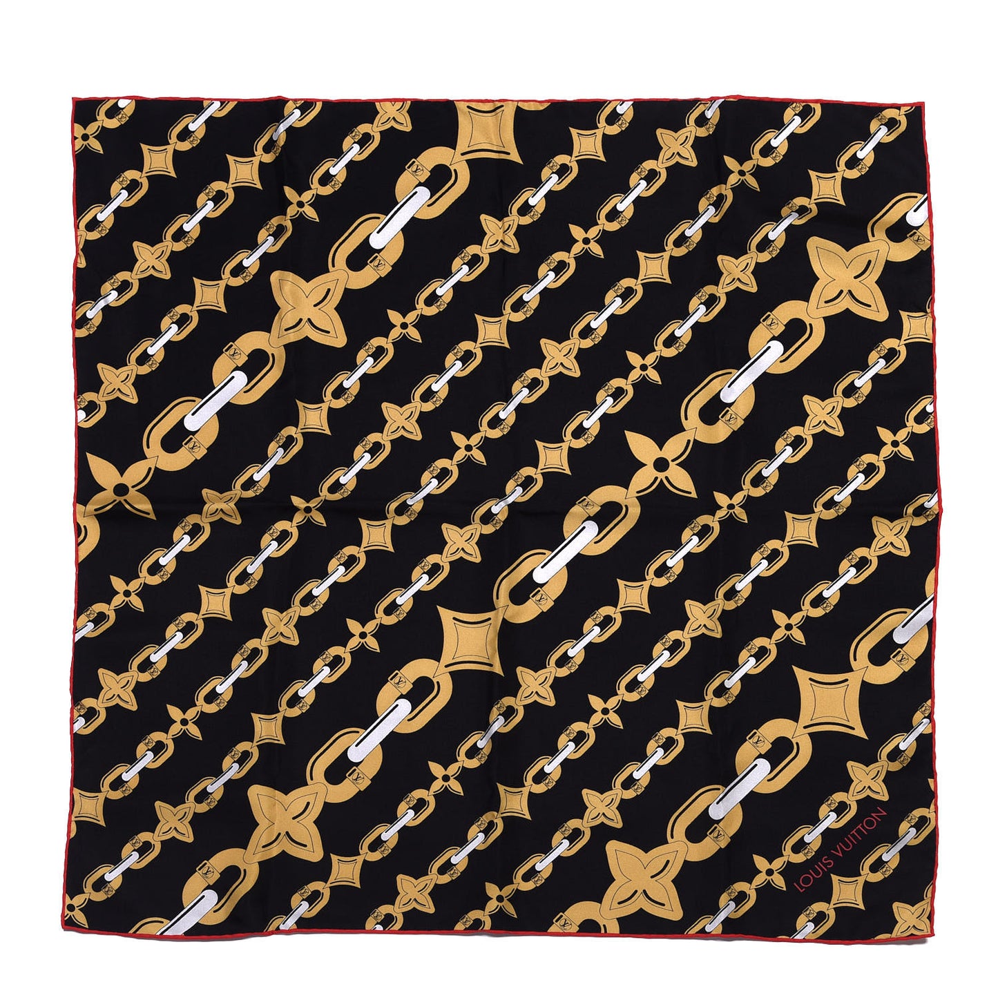 Silk Square Scarf Black