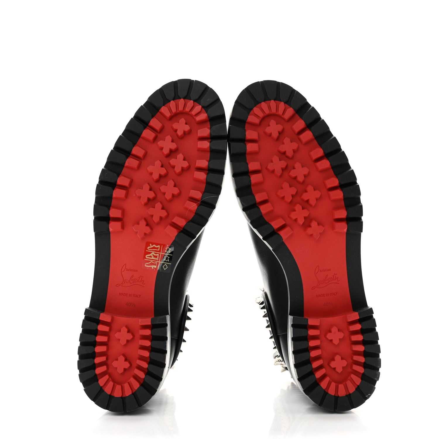 Christian Louboutin Nappa Spiked Capahutta Flat Chelsea Boots 40.5 Black 5 of 9