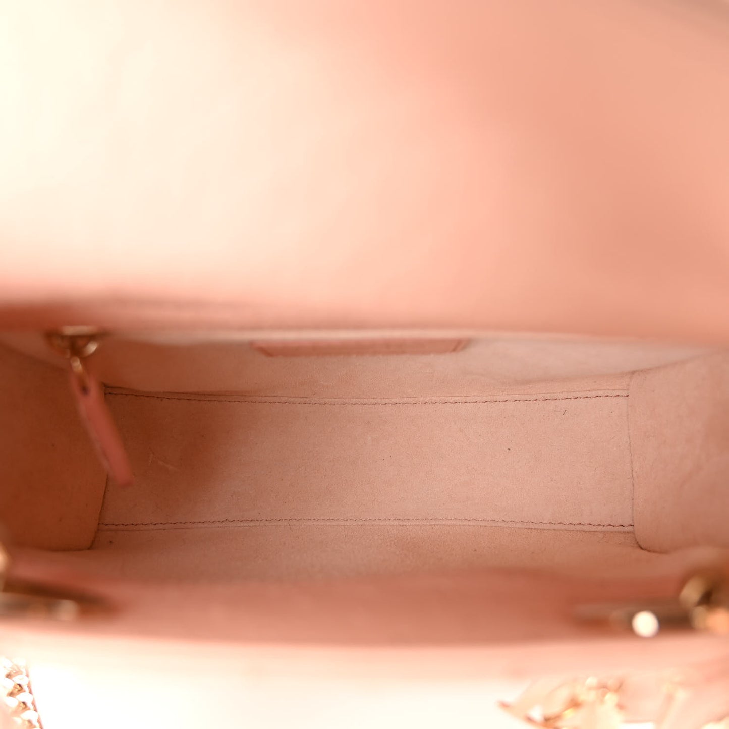 Ostrich Mini Lady Dior Light Pink