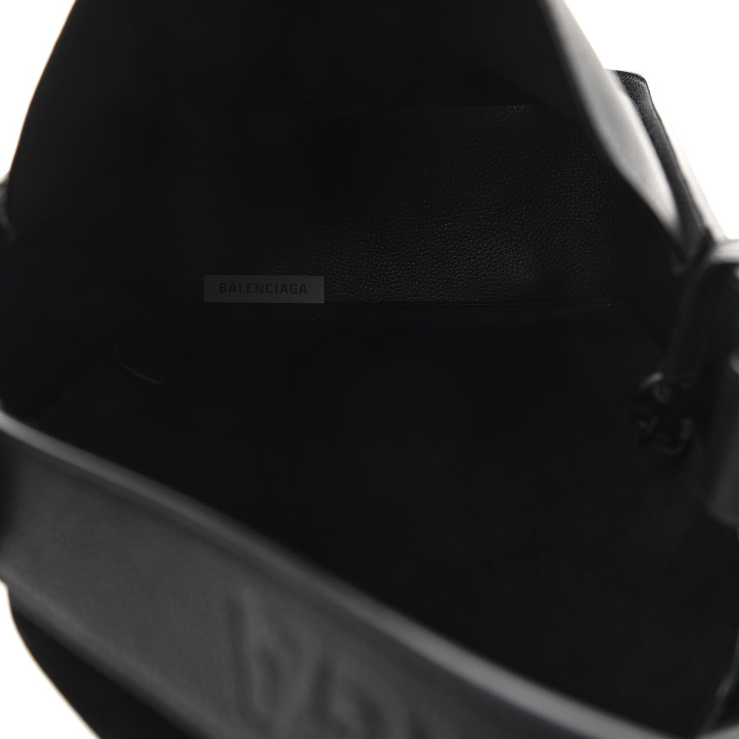 Balenciaga Calfskin Logo Embossed Small Tool 2.0 North-South Tote Black 6 of 10