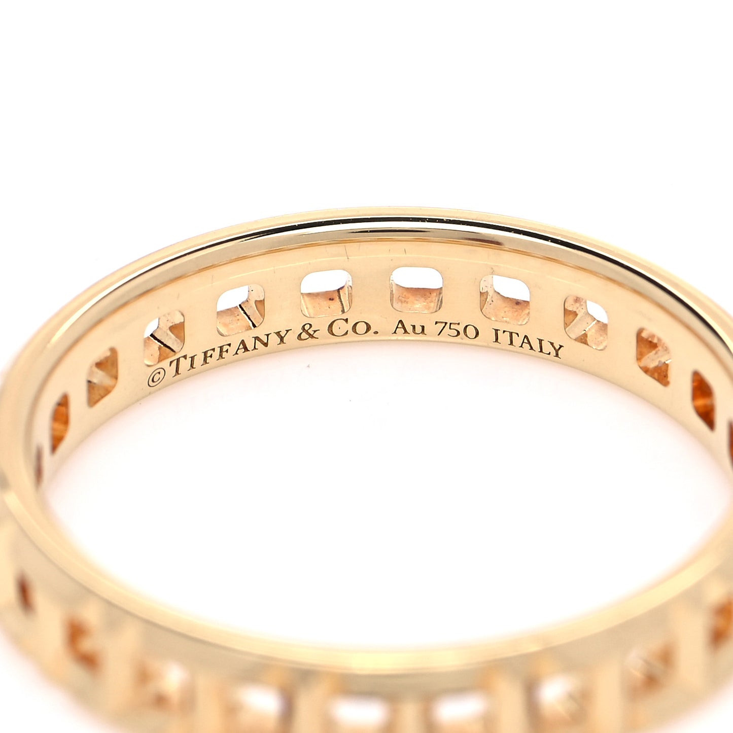18K Yellow Gold T True Narrow Ring 52 6