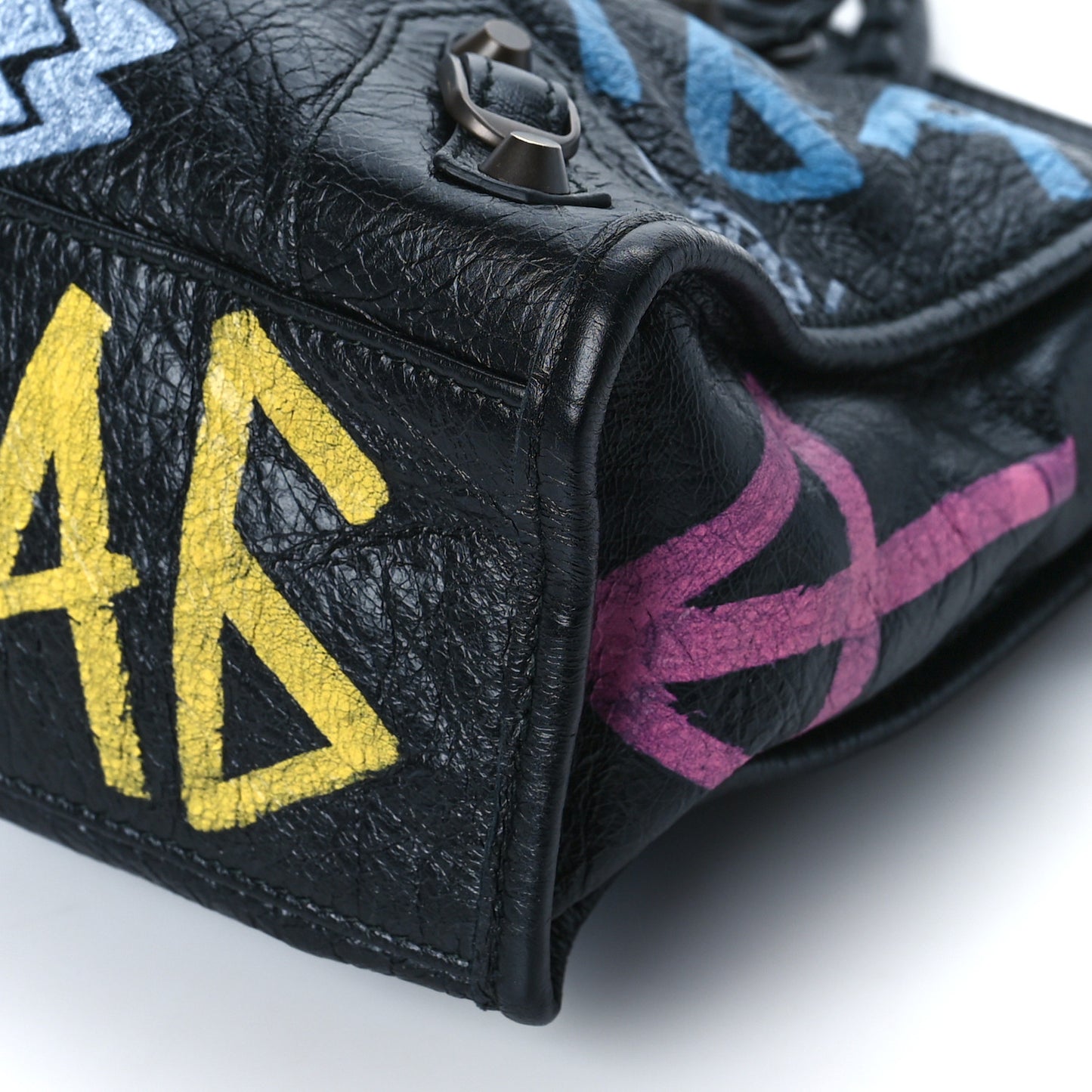 Agneau Graffiti All Over Classic Hardware S City Black Multicolor