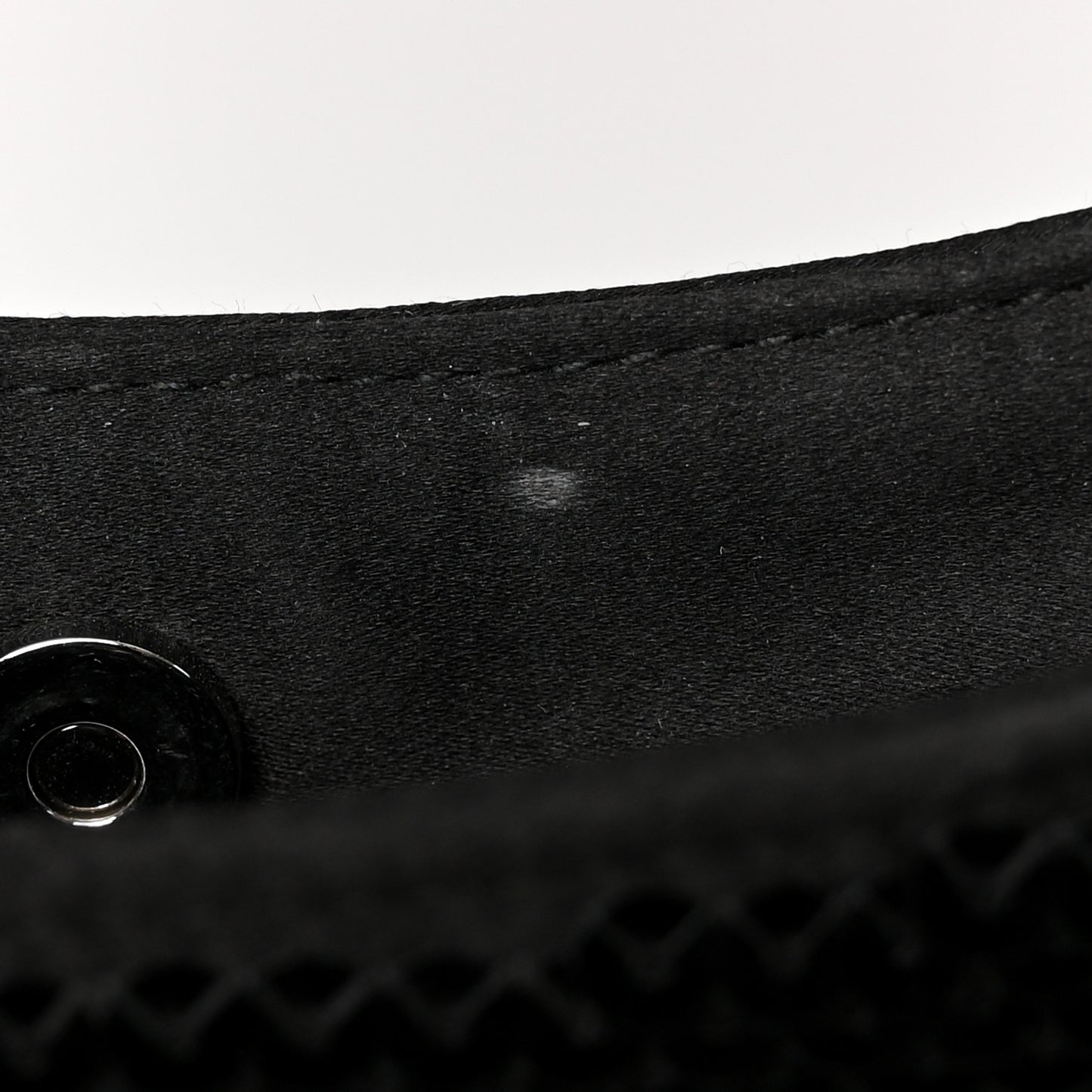 Paillettes Sequin Logo Cleo Adjustable Strap Shoulder Bag Black White