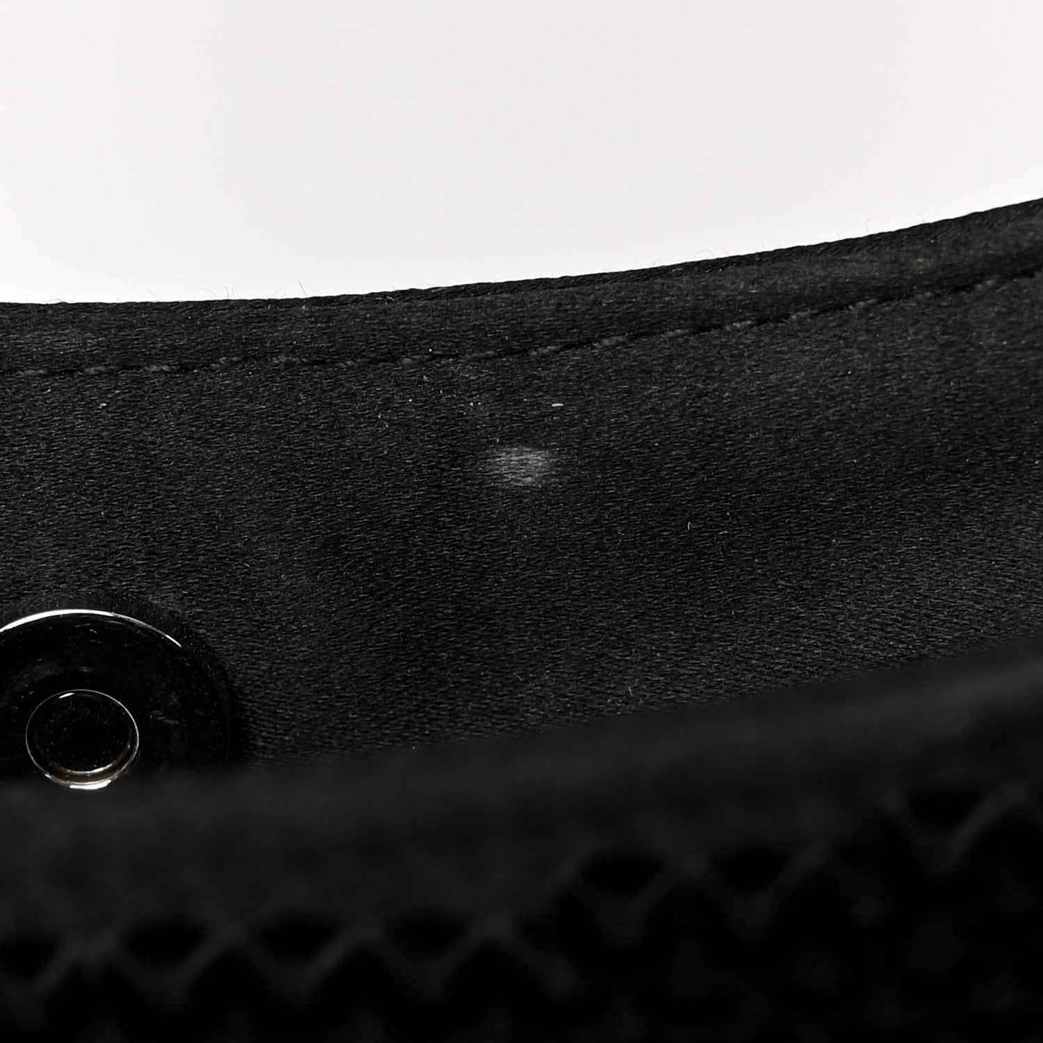 Prada Paillettes Sequin Logo Cleo Adjustable Strap Shoulder Bag Black White 11 of 12