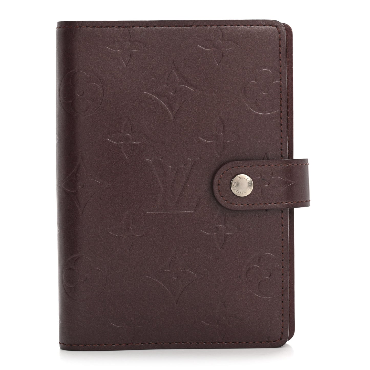 Mat Monogram Small Ring Agenda Cover Violet