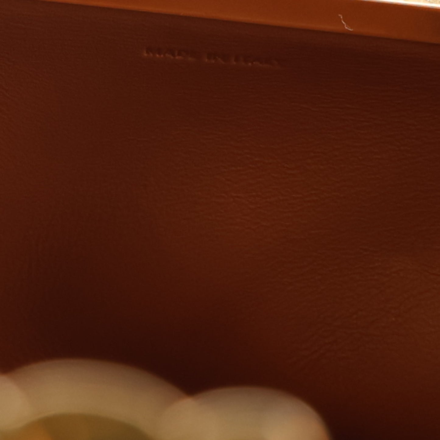 Calfskin Triomphe Cube Frame Bag