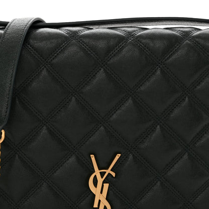 Saint Laurent Lambskin Quilted Mini Becky Chain Bag Vert Fonce 8 of 10