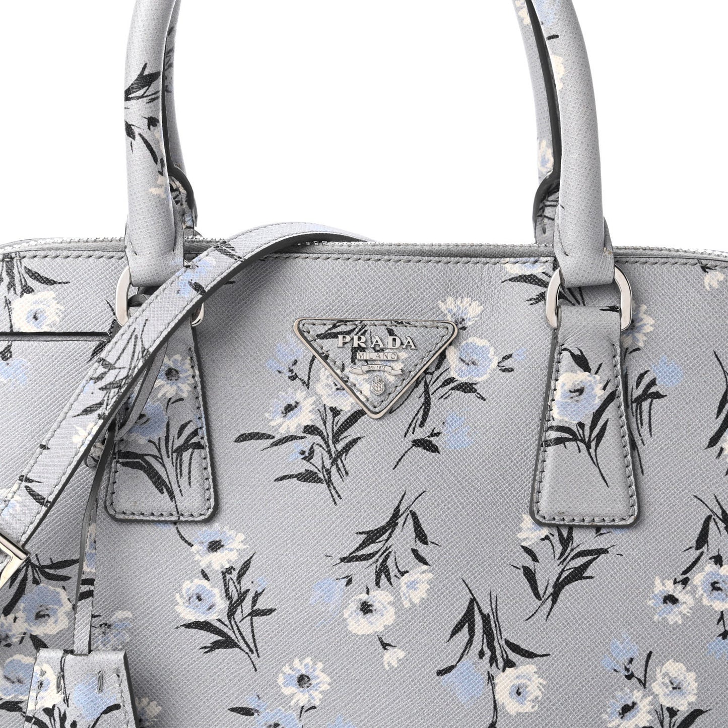 Saffiano Soft Bouquet Medium Promenade Tote Acciaio