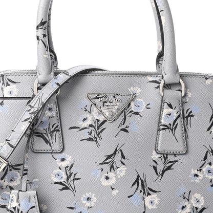 Prada Saffiano Soft Bouquet Medium Promenade Tote Acciaio 10 of 10