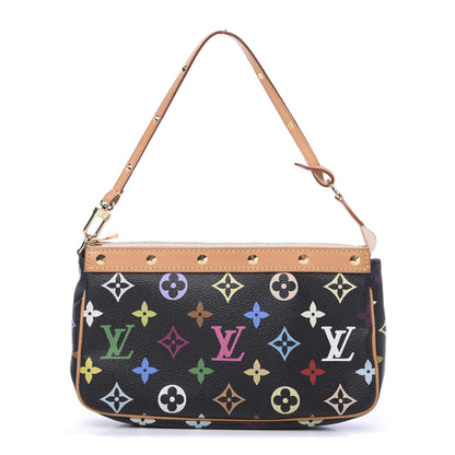 Louis Vuitton Monogram Multicolor Pochette Accessories Black 1 of 12