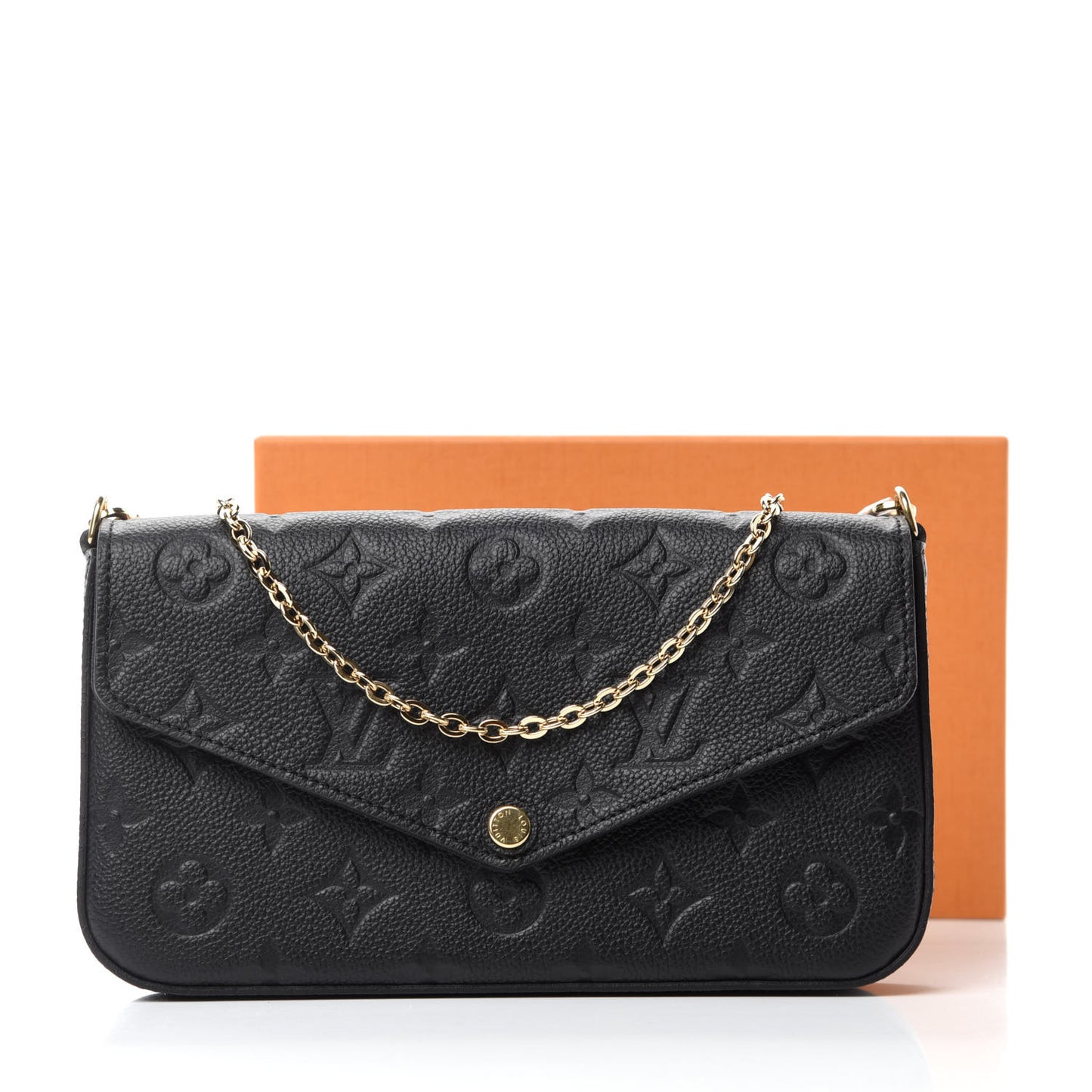 Empreinte Pochette Felicie Chain Wallet Black