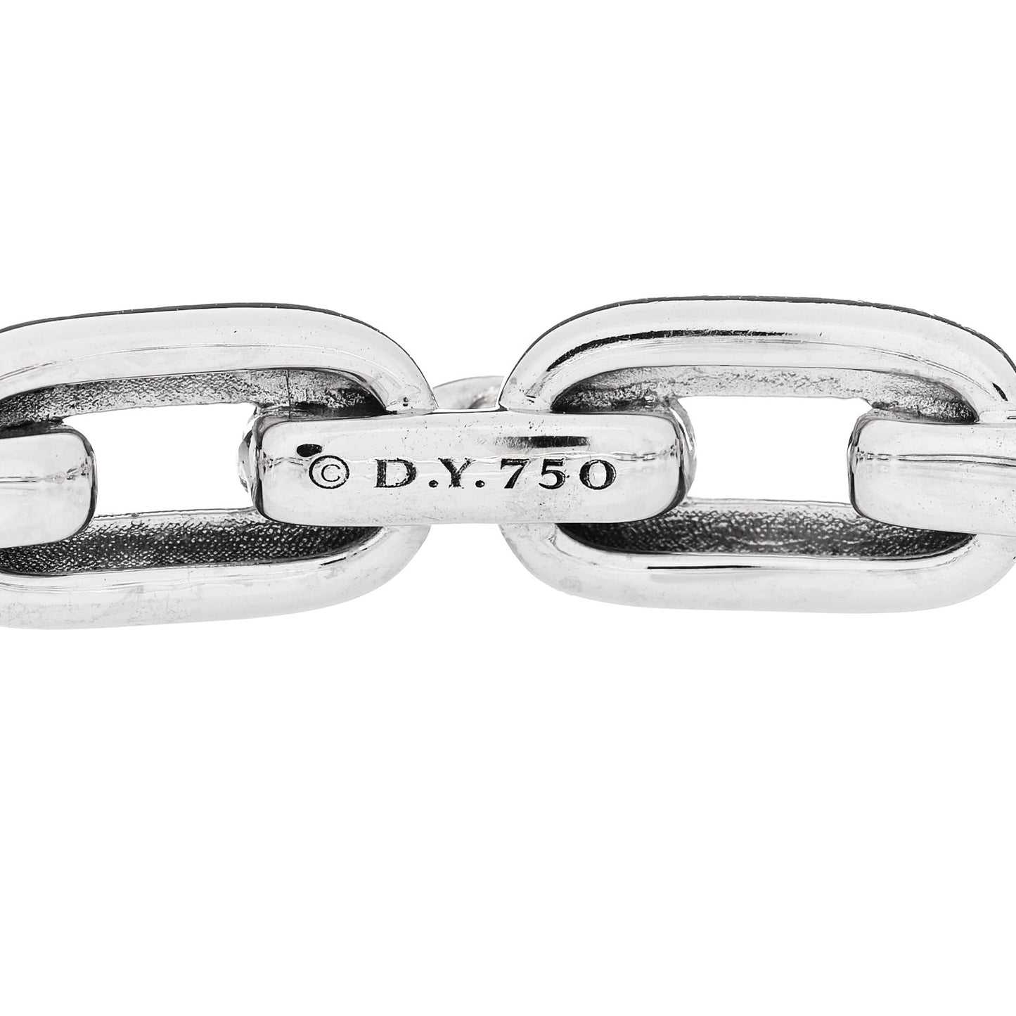 18K White Gold Diamond Stax Chain Link Bracelet