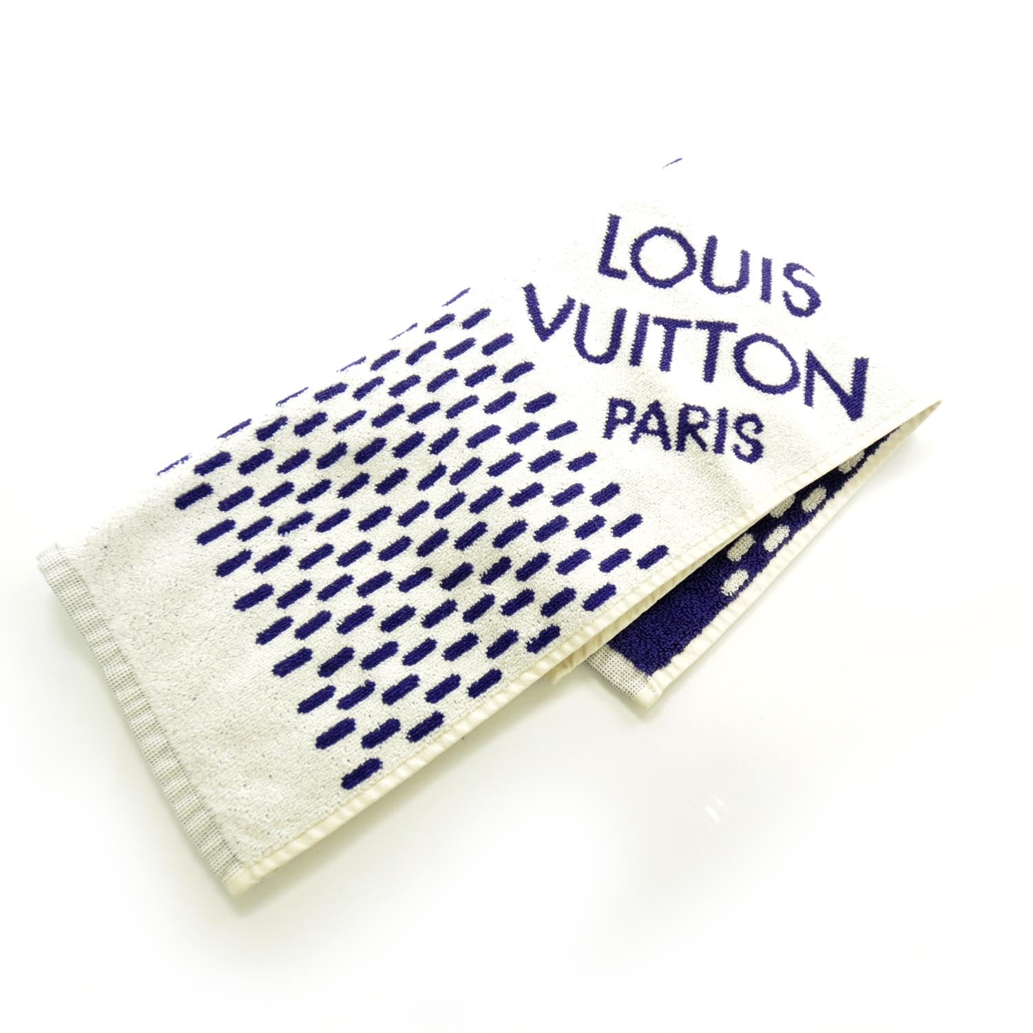 Louis Vuitton Cotton Damier Azur Gym Towel 5 of 6