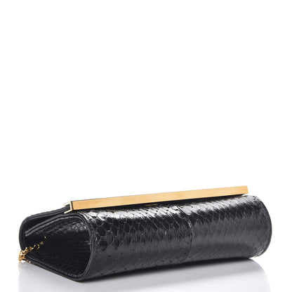 Fendi Python Mini Rush Clutch Black 4 of 8