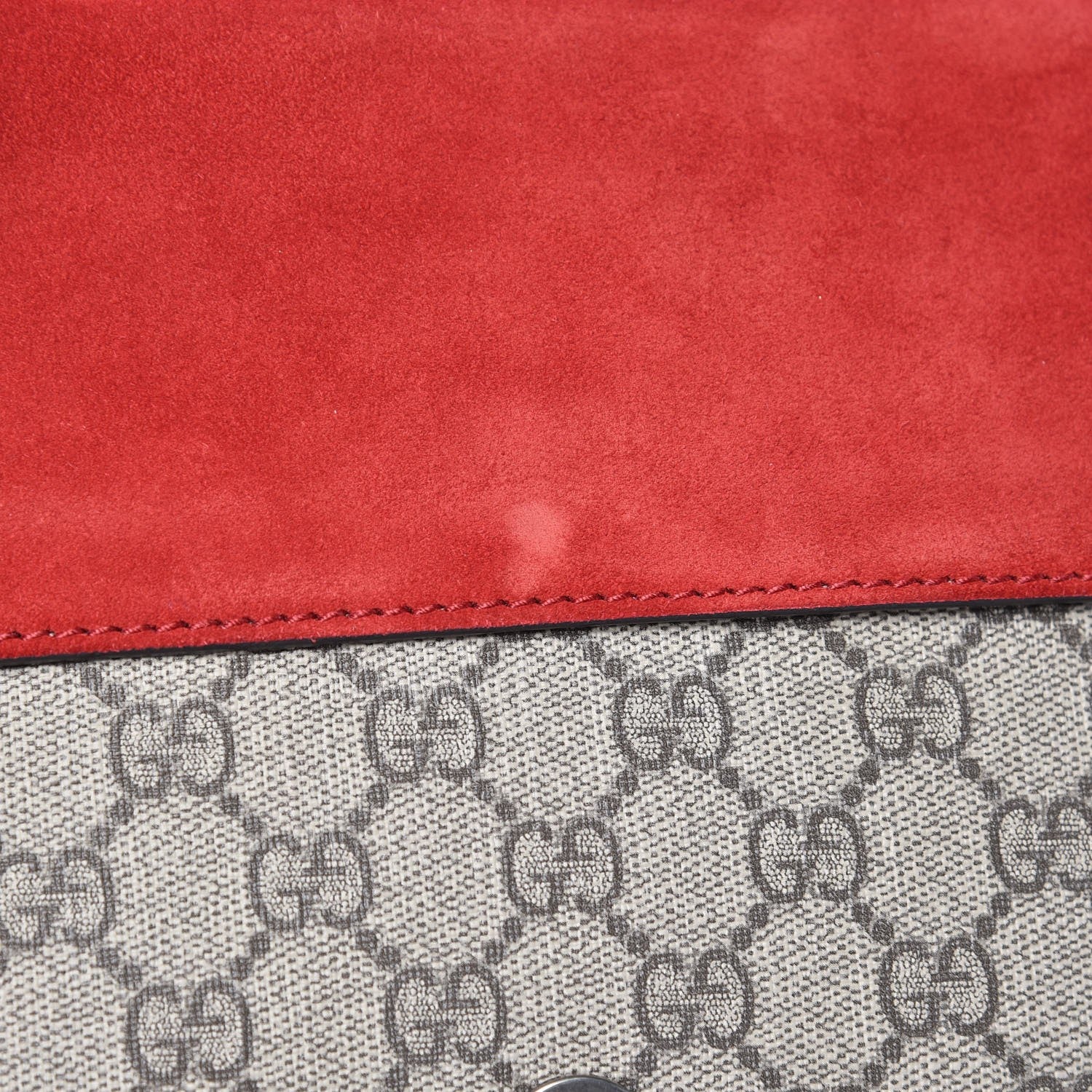 Gucci GG Supreme Monogram Dionysus Belt Bag Red 9 of 10