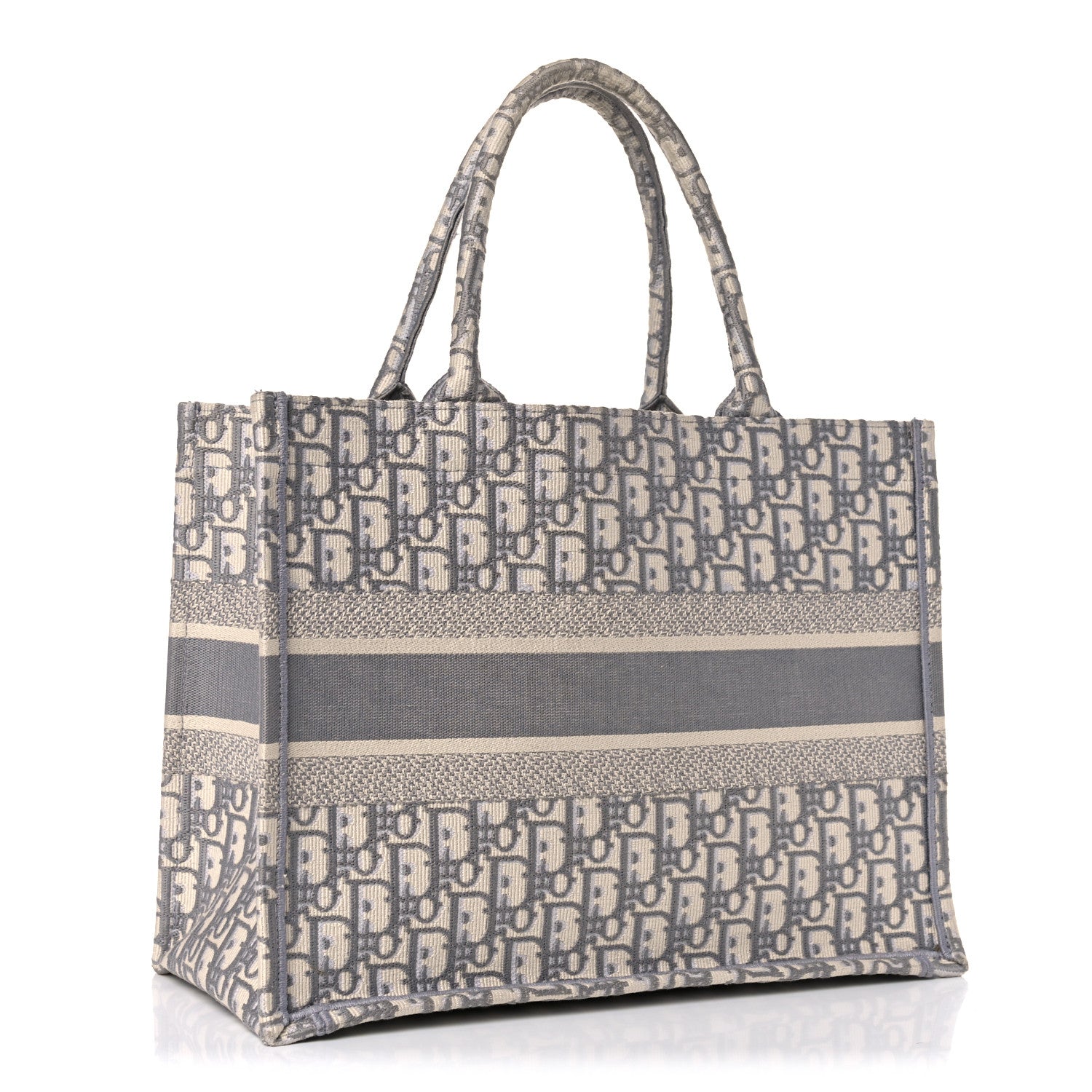 Christian Dior Oblique Medium Book Tote Grey 3 of 16