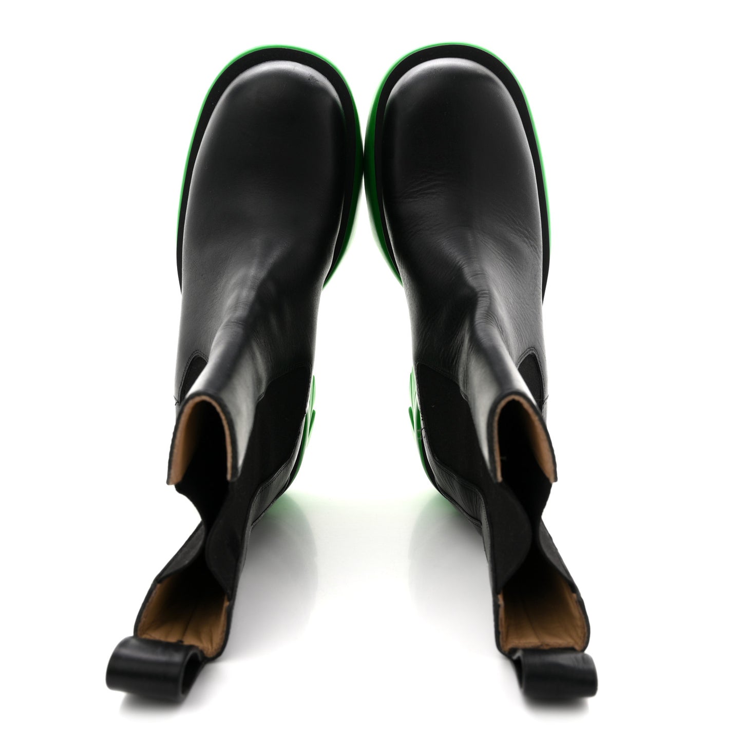 Calfskin The Flash Chelsea Boots 39 Black Grass