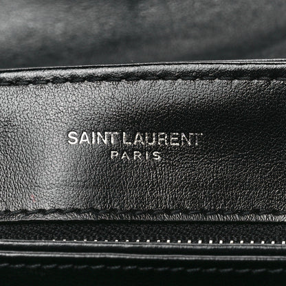 Saint Laurent Calfskin Y Quilted Monogram Toy Loulou Crossbody Bag Black 6 of 12
