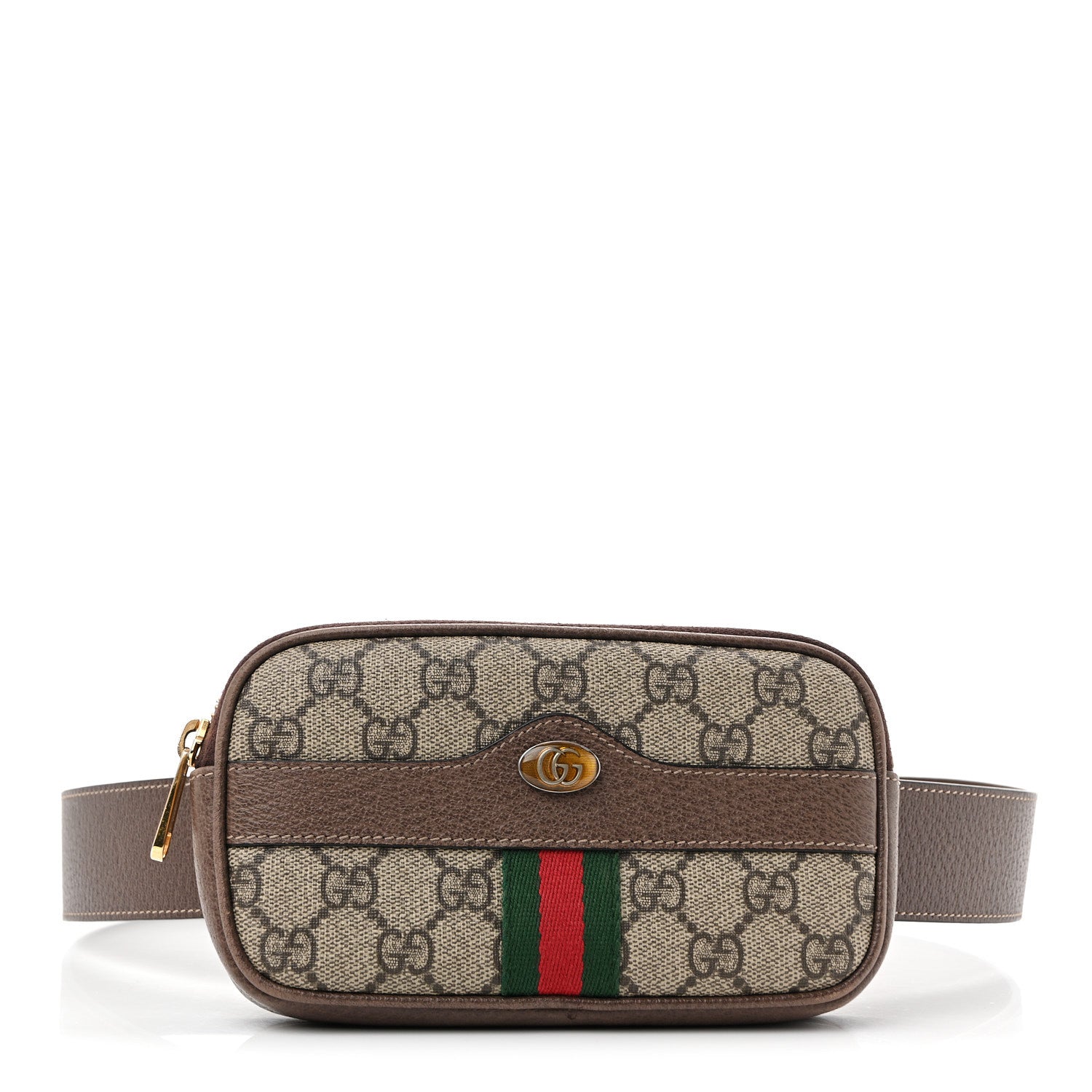 Gucci GG Supreme Monogram Ophidia Belted iPhone Case 85 34 Dark Brown 1 of 16