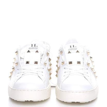 Valentino Garavani Calfskin Womens Rockstud Untitled Open Sneakers 39.5 White 2 of 11