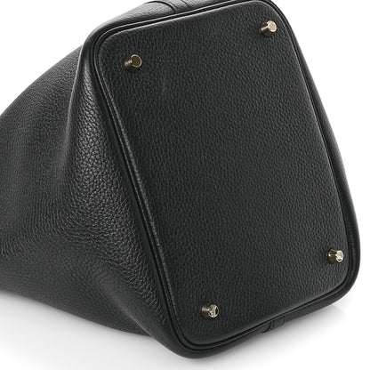Hermes Taurillon Clemence Picotin Lock 22 MM Black 9 of 11