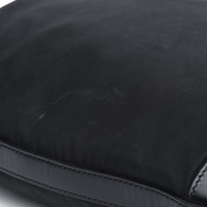 Prada Tessuto Nylon Calfskin Flat Messenger Bag Black 14 of 21