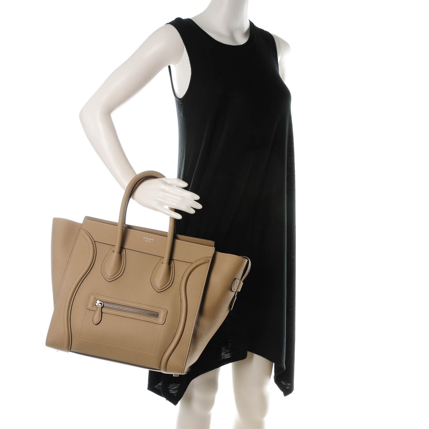Drummed Calfskin Mini Luggage Dune