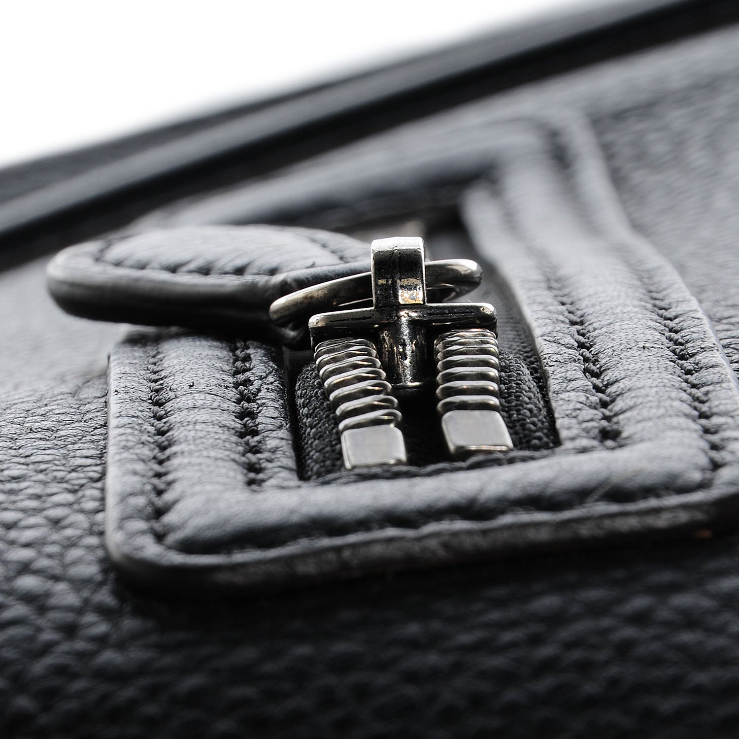 Celine Drummed Calfskin Mini Luggage Black 6 of 9