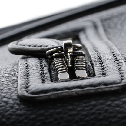 Celine Drummed Calfskin Mini Luggage Black 6 of 9