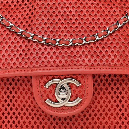 Chanel Perforated Calfskin Small Up In The Air Flap Red 8 of 13
